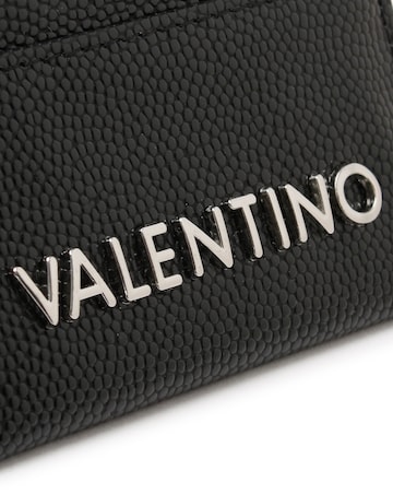 Valentino Bags Divina Black Pebbled Card Case