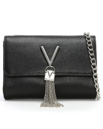 Valentino Bags Divina Black Pebbled Shoulder Bag