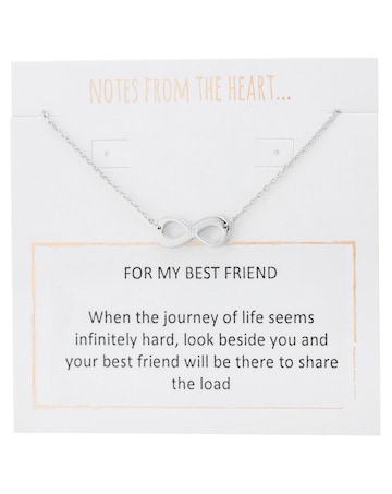 Notes From the Heart For My Best Friend Infinity  Necklet
