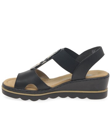 Rieker Medal Womens Wedge Heel Sandals