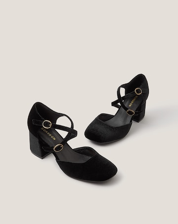 Monsoon Gia Velvet Mary Jane Heels