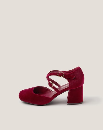 Monsoon Gia Velvet Mary Jane Heels