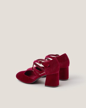 Monsoon Gia Velvet Mary Jane Heels