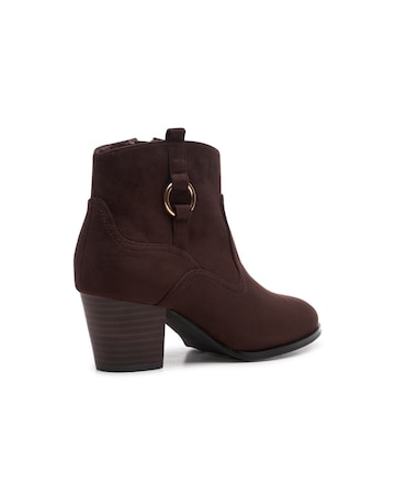 Paradox London Bexley Wide Fit Block Heel Boots