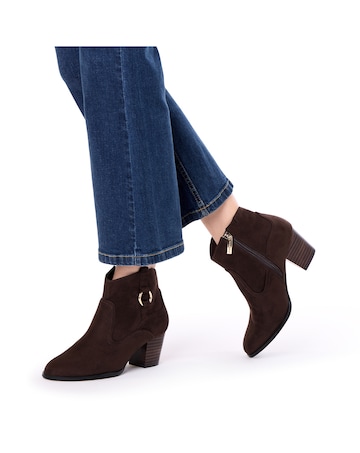 Paradox London Bexley Wide Fit Block Heel Boots