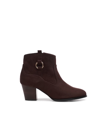 Paradox London Bexley Wide Fit Block Heel Boots