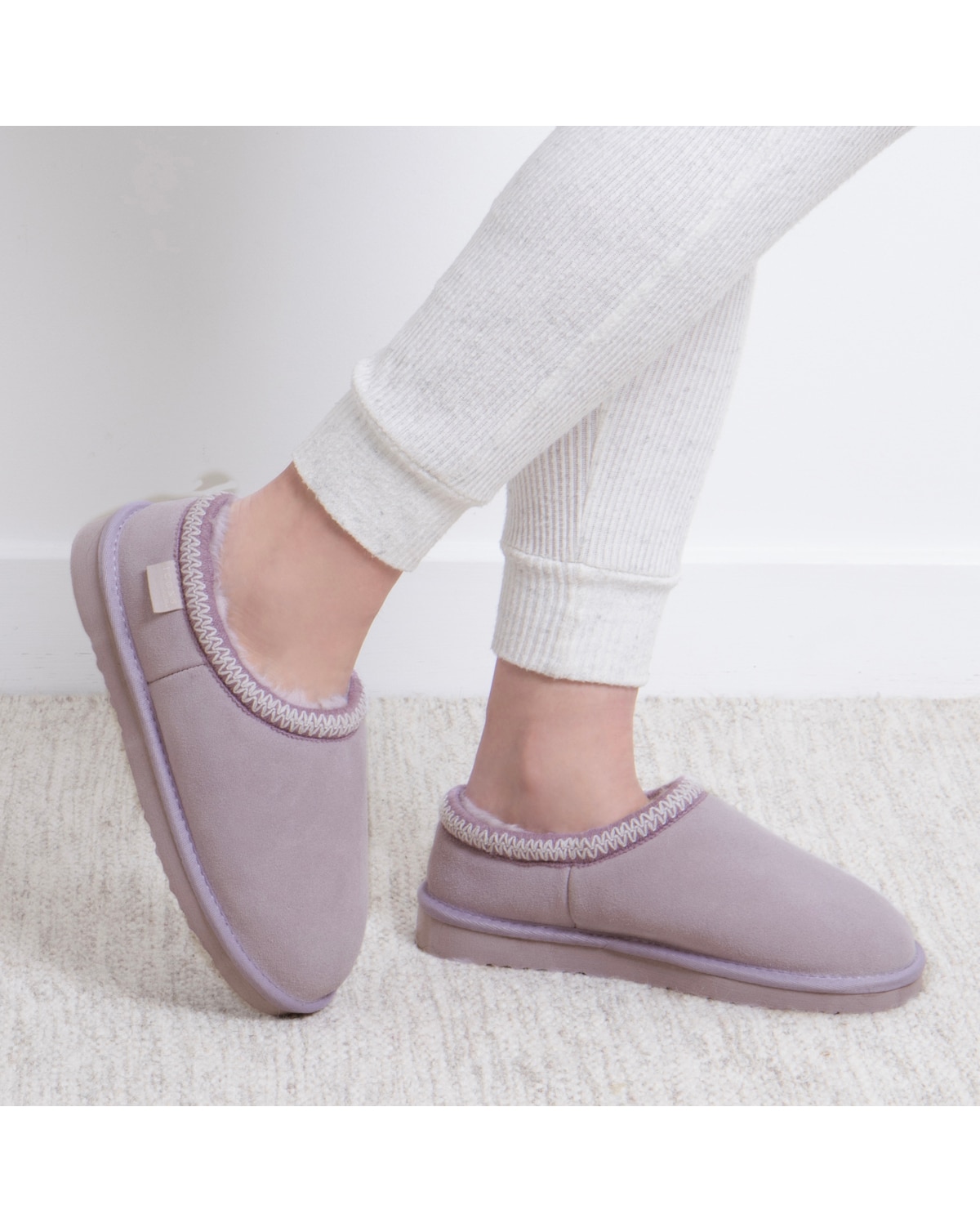 Totes Ladies Microsuede Shoot Slippers