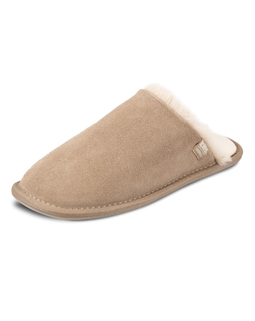 Totes Ladies Real Suede Mule With Water Repellency