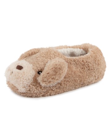 Totes toasties Ladies Novelty Dog Full Back Slippers