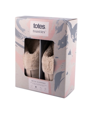 Totes Ladies Velour Mule Slippers