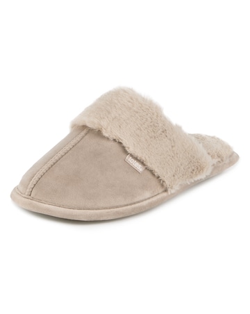 Totes Ladies Velour Mule Slippers