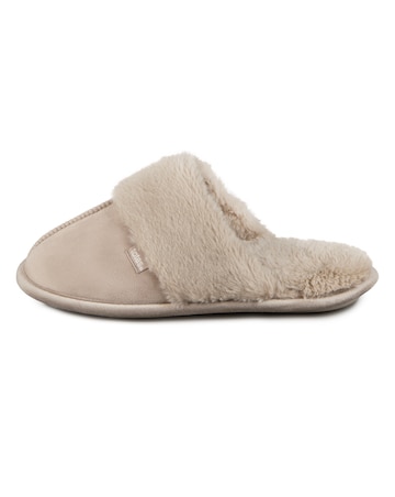 Totes Ladies Velour Mule Slippers