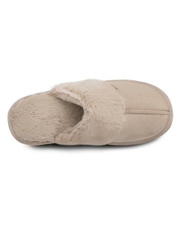Totes Ladies Velour Mule Slippers