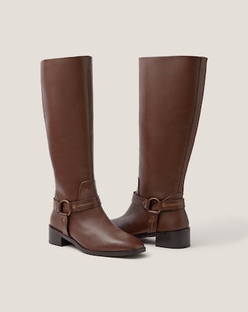 Monsoon Arlo Buckle Leather Boots