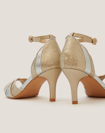 Monsoon Meg Metallic Two Tone Heels