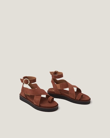 Monsoon Ivy Toe Strap Suede Sandals