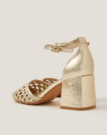 Monsoon Braided Closed Toe Block Heels