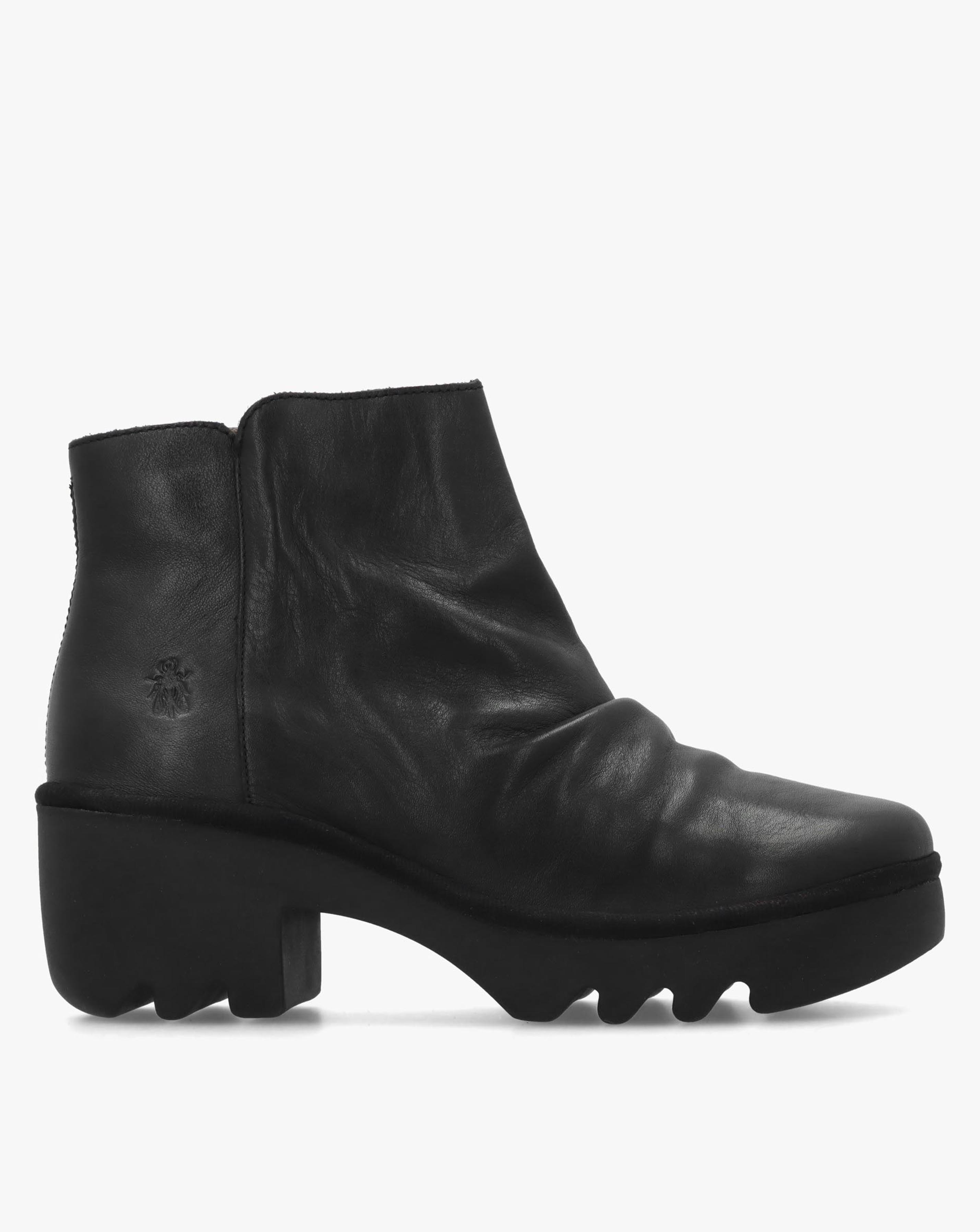 New In - Fly London Tulp Black Ankle Boots