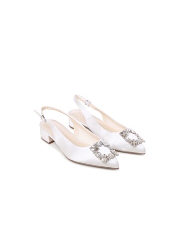 Paradox London Wide Fit Bejeweled Wedding Shoes