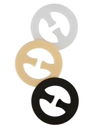 Secret Weapons Round Bra Clips (Pack of 3) Assorted