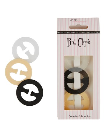 Secret Weapons Round Bra Clips (Pack of 3) Assorted