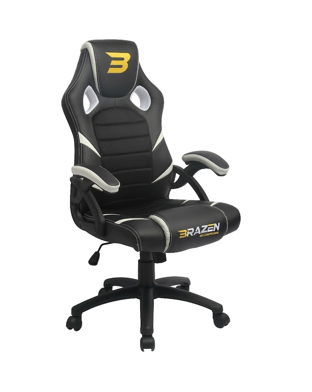 BraZen Puma PC Office Gaming Chair - White