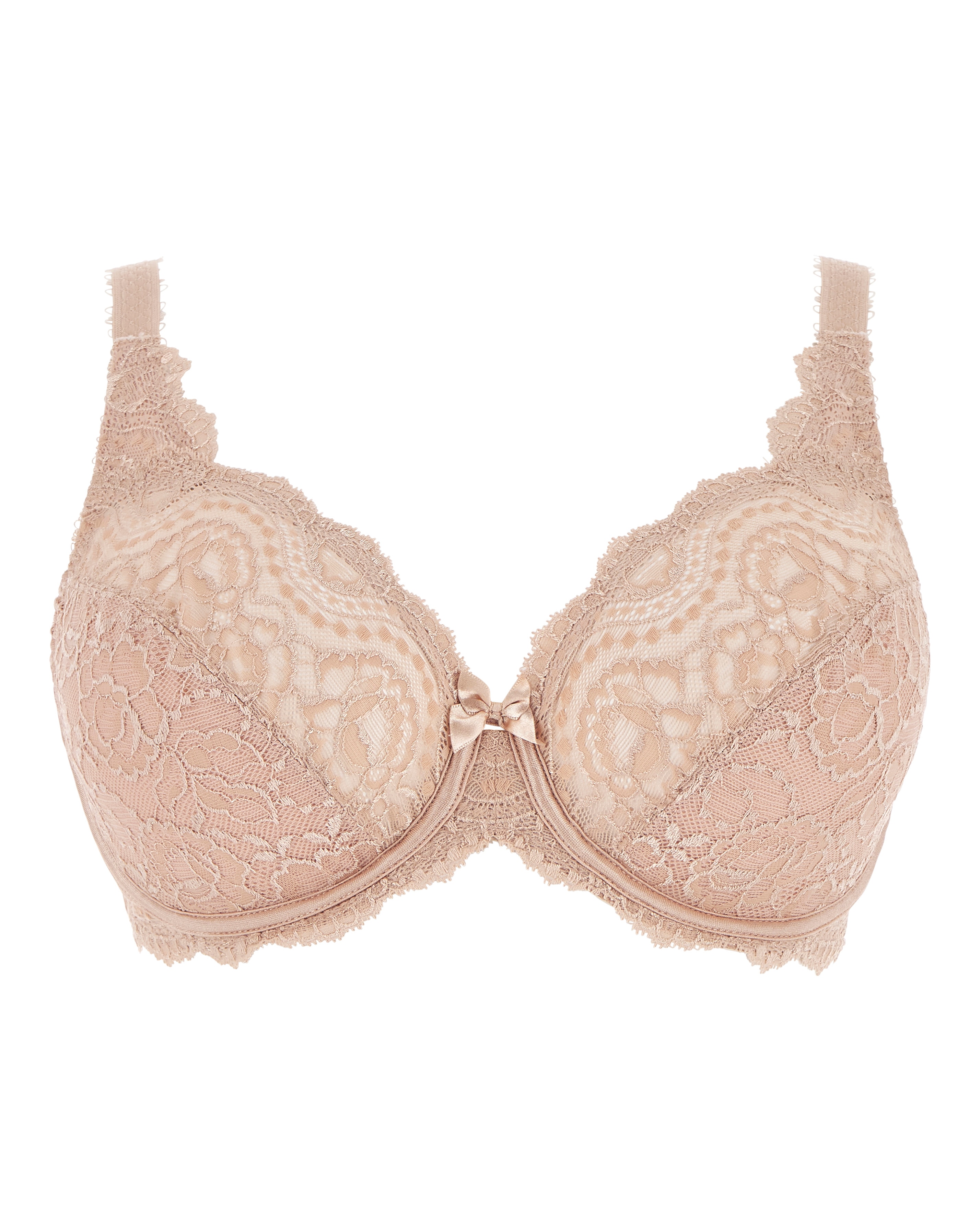 Playtex Flower Lace Full Cup Bra Nude