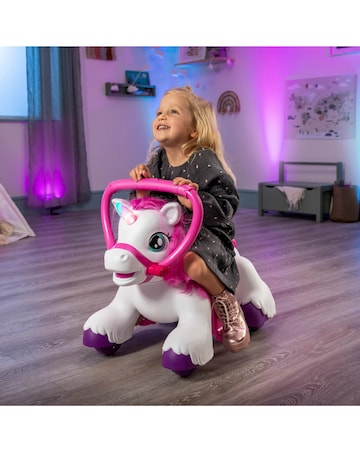 Xootz Magical Unicorn Ride-On - White