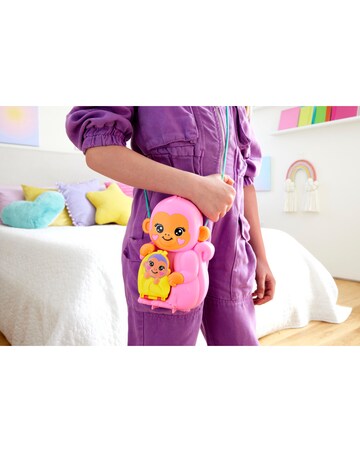 Polly Pocket Large Wearable Momma Monkey & Baby Playset