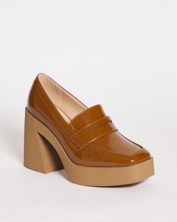 Terrassa Platform Loafer Heeled Shoes - Extra Wide Fit (EEE)