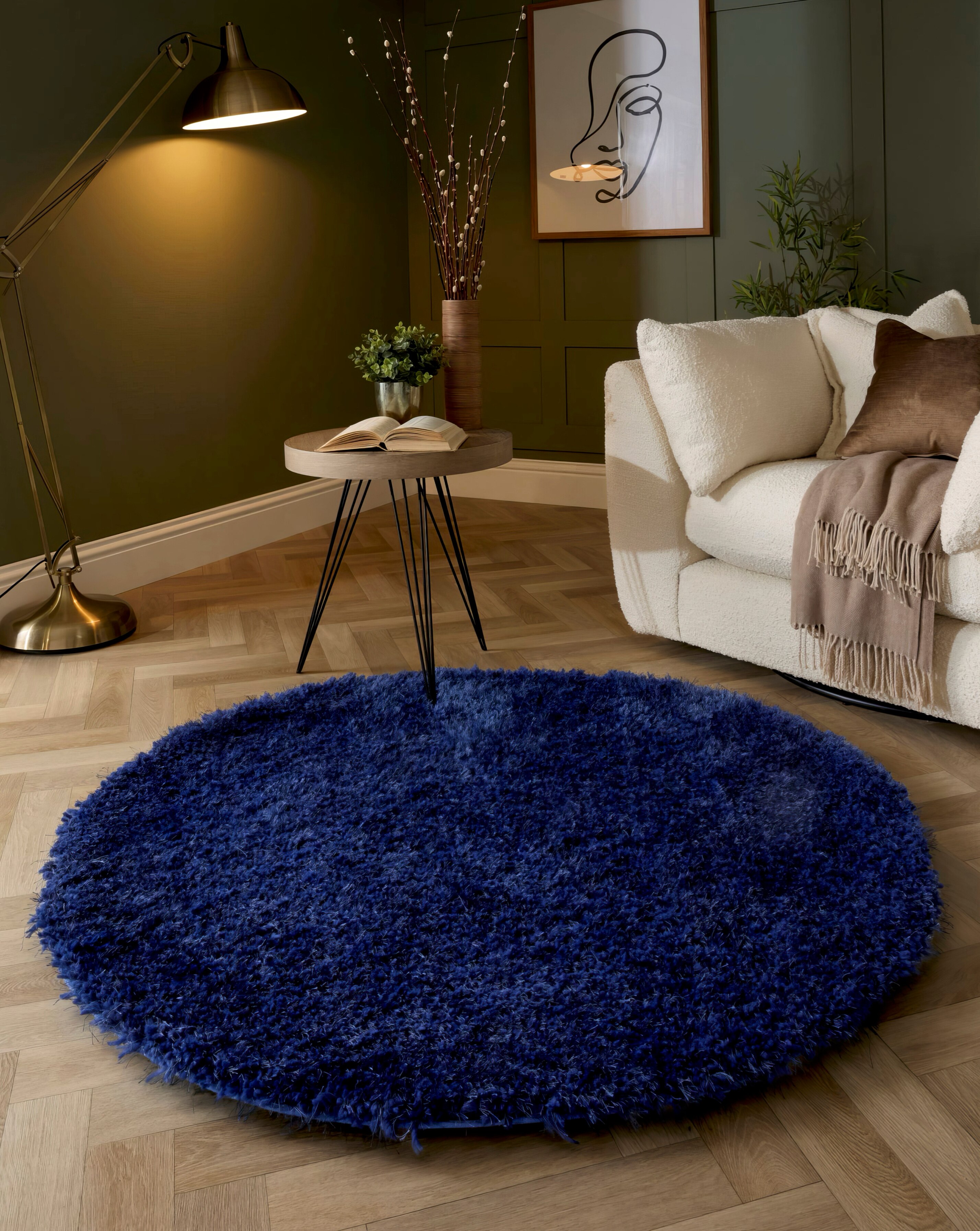 Chicago Shaggy Circle Rug