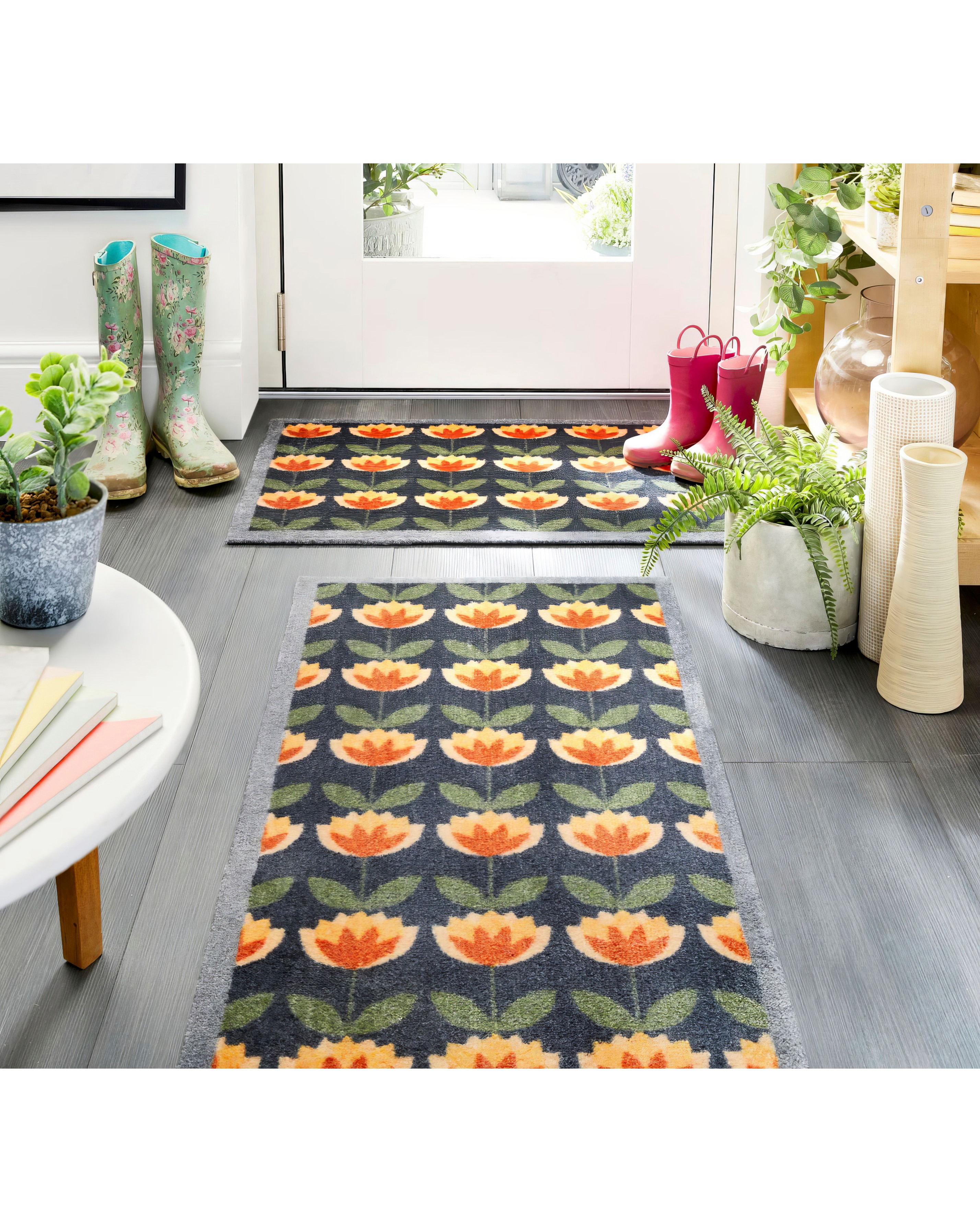 My Mat Retro Floral Washable Doormat