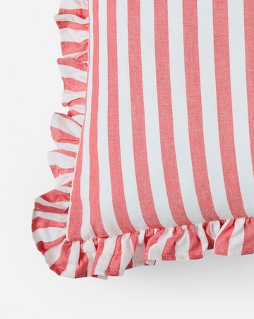 Sylvia Ruffled Stripe Cushion