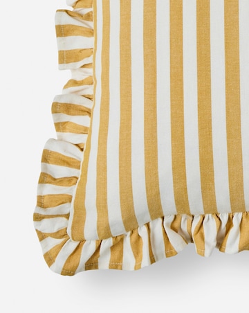 Sylvia Ruffled Stripe Cushion