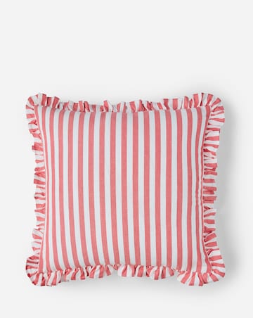 Sylvia Ruffled Stripe Cushion
