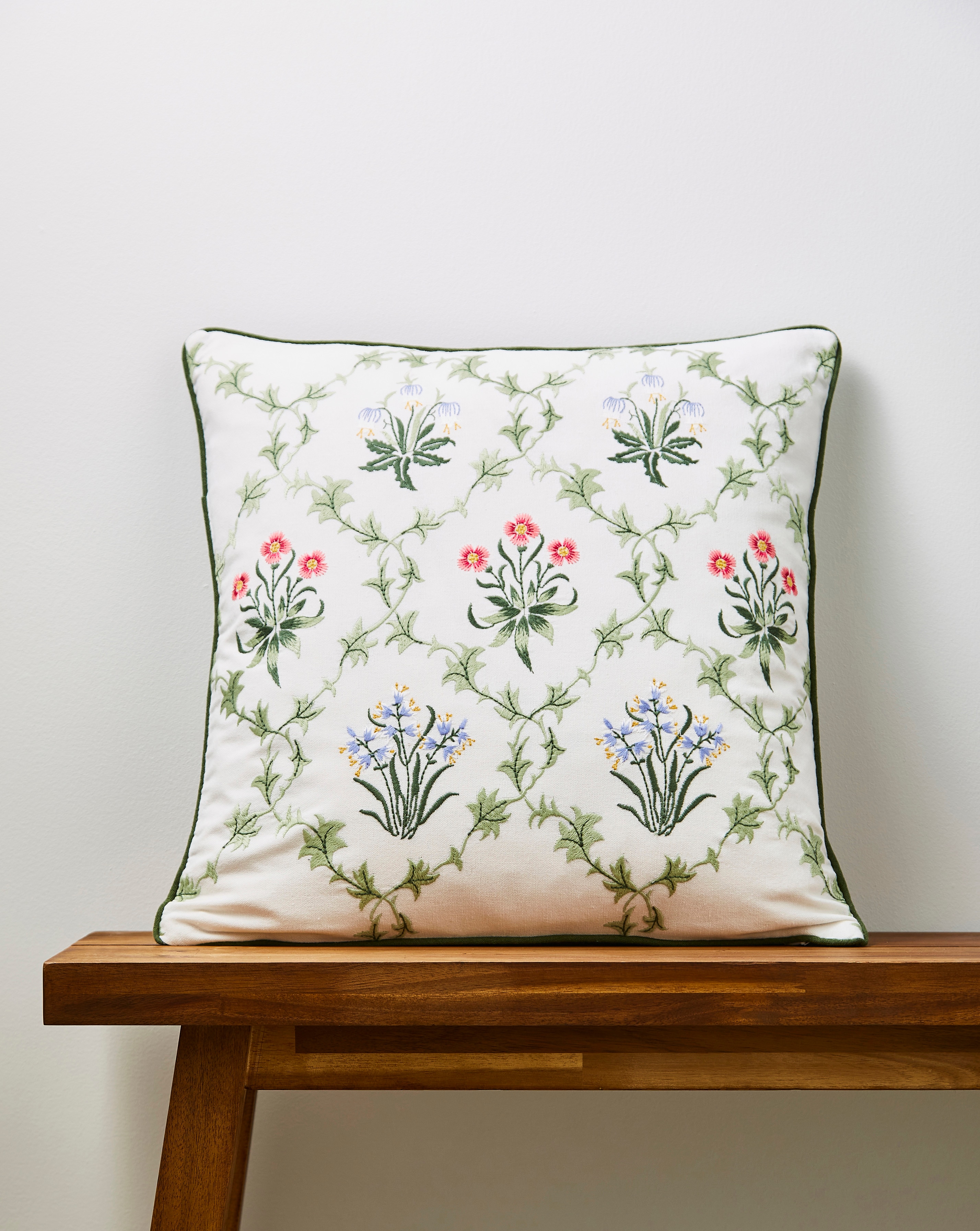Emma Embroidered Cushion