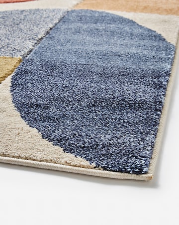 Sara Carved Multicoloured Geo Rug