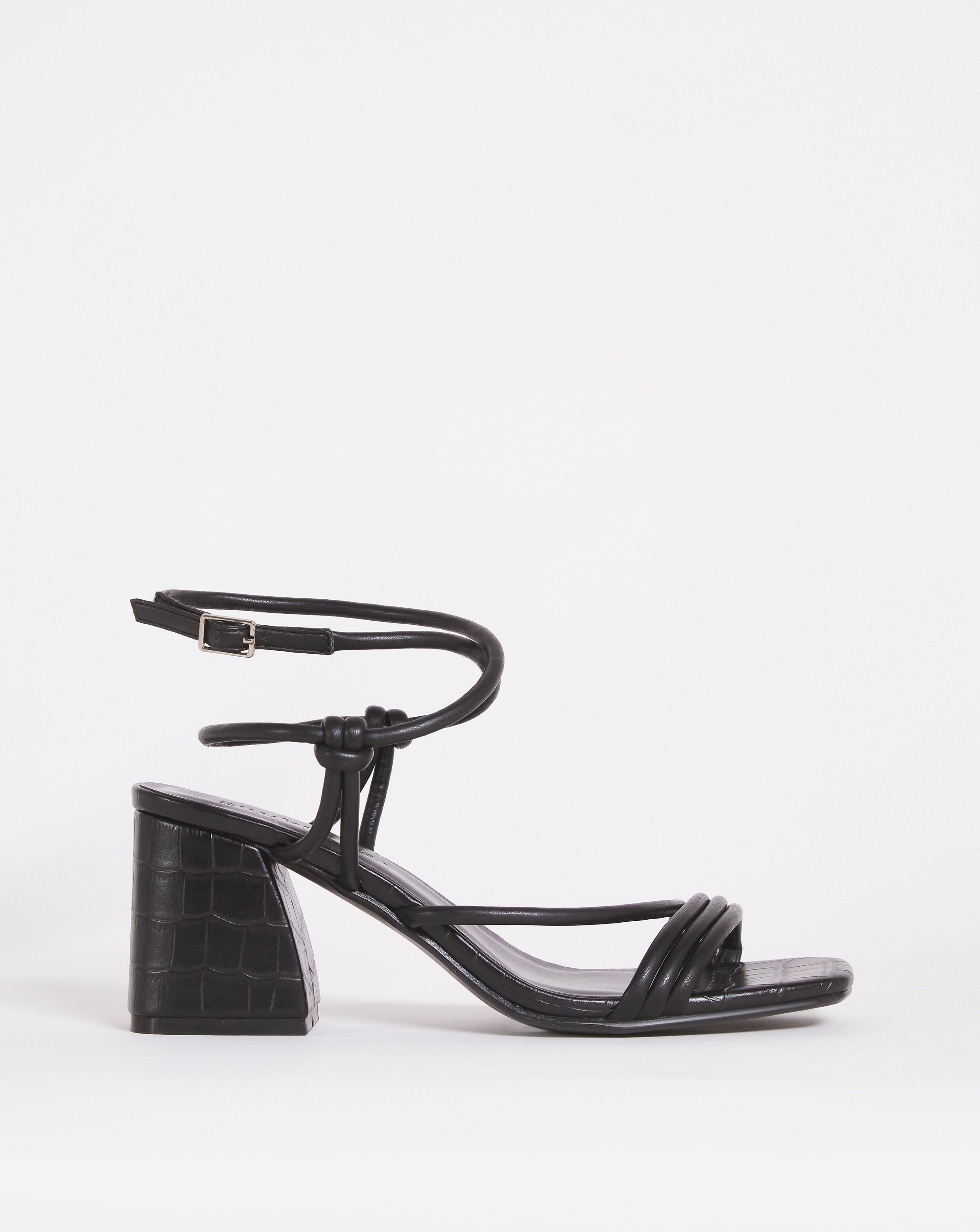 Ankle Strappy Block Heel Sandals Ex Wide