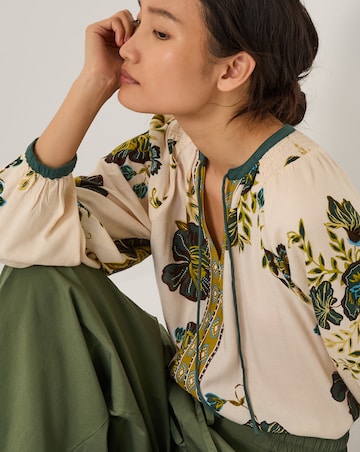 Monsoon Zenya Floral Print Blouse