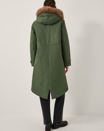 Monsoon Paula Faux Fur Parka Coat