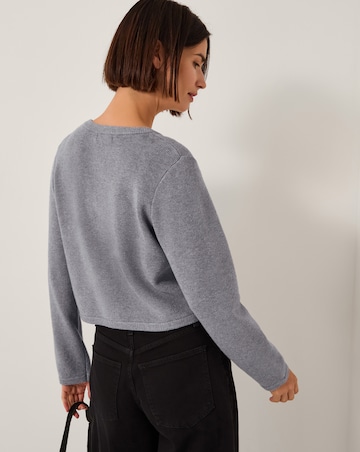 Monsoon Viola V-Neck Cropped Cardigan