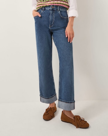 Monsoon Tina Straight Turn Up Jeans