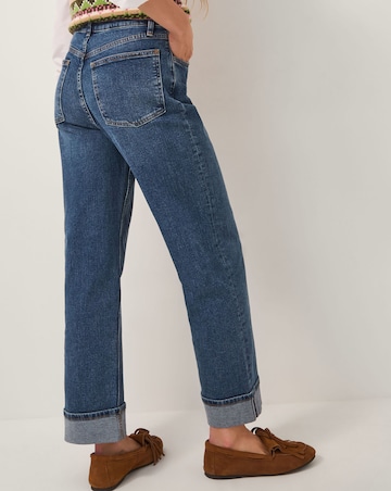 Monsoon Tina Straight Turn Up Jeans