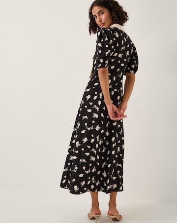 Monsoon Mabli Floral Bow Midi Tea Dress