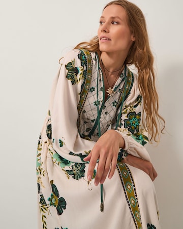 Monsoon Zenya Floral Print Midi Dress