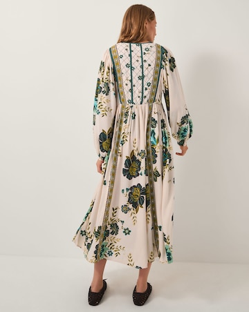 Monsoon Zenya Floral Print Midi Dress