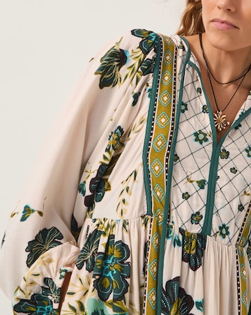 Monsoon Zenya Floral Print Midi Dress