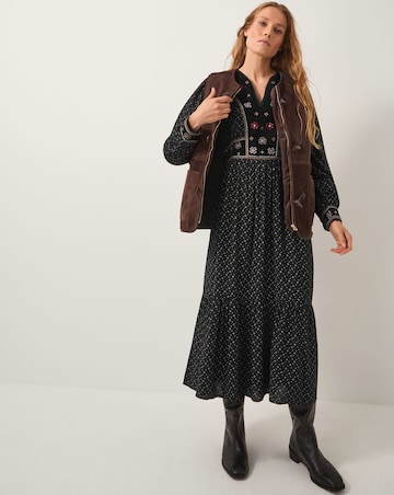 Monsoon Zoie Print Midi Dress