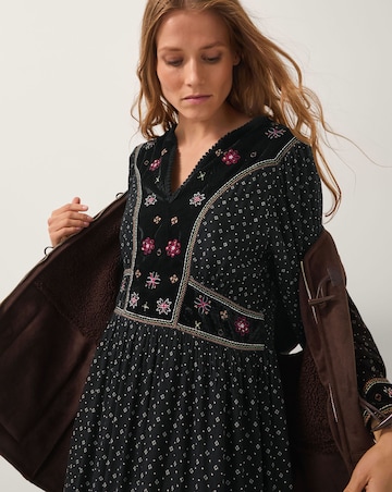 Monsoon Zoie Print Midi Dress