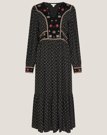 Monsoon Zoie Print Midi Dress